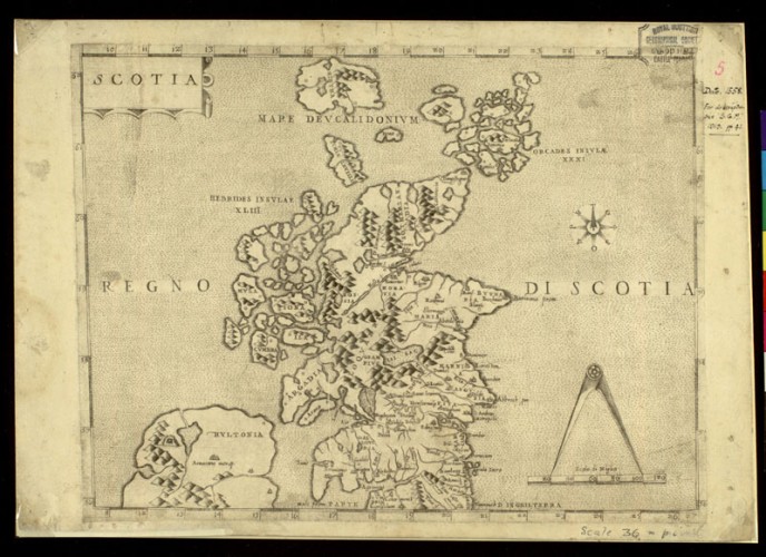 first map of scotland